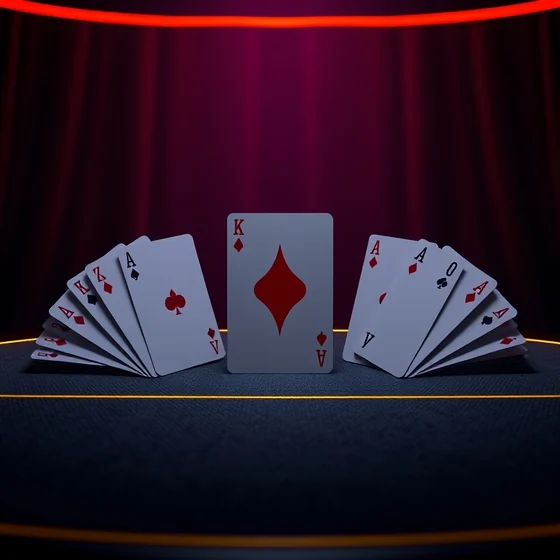 Joker card in the middle of an OExch9 andar bahar deal