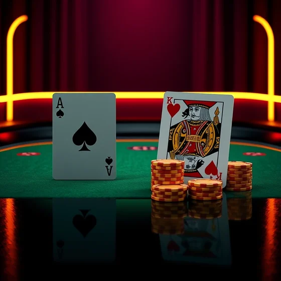 Ace and king dealt at OExch9 live blackjack