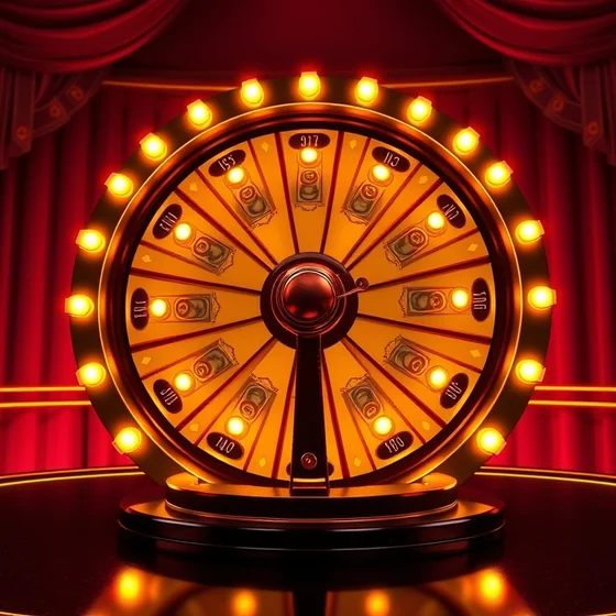 Lit money wheel used in OExch9 game shows