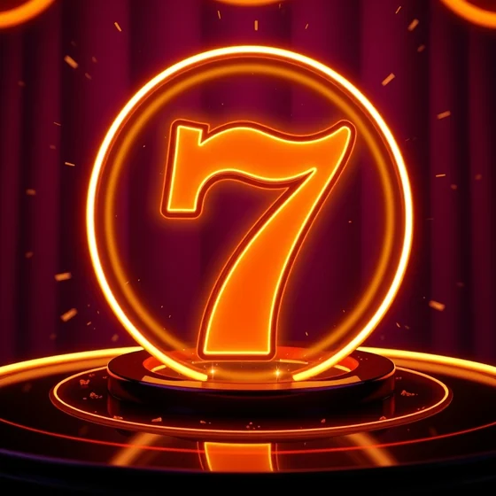 Lucky seven symbol for the OExch9 Lucky 7 card game