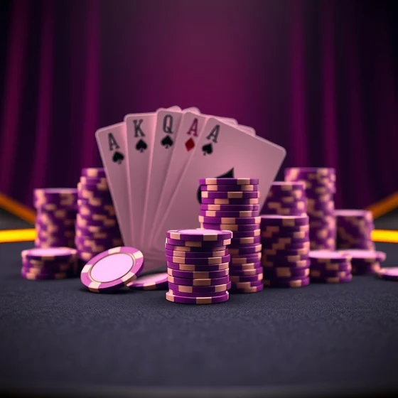 Poker chips and a flush for OExch9 casino hold'em